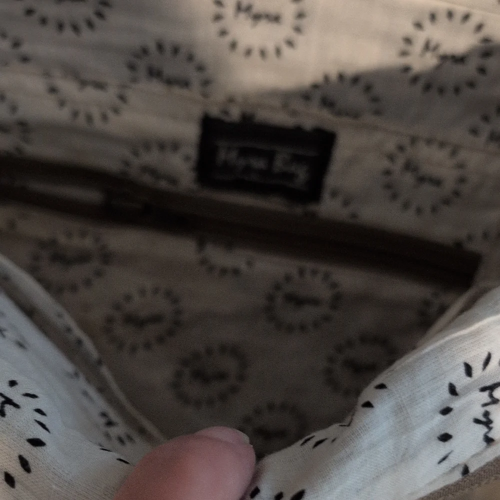 Myra Bag Cream and Gray Messenger Bag
